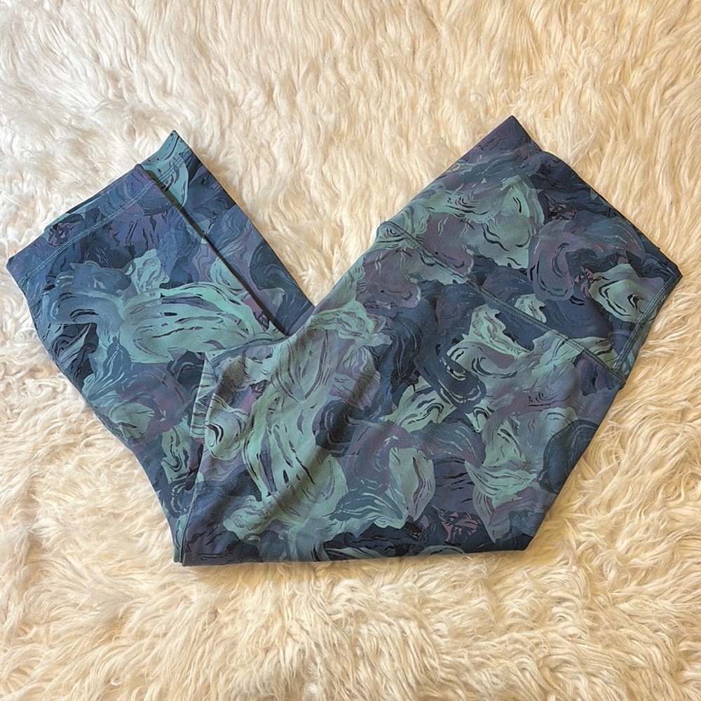 Lululemon Align High-Rise Crop 21", Stencil Dreams Multi, Size  14
